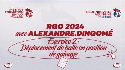 RGO 24 DINGOME - Série 4 PROPRIOCEPTION - Déplacements de balle en position de gainage
